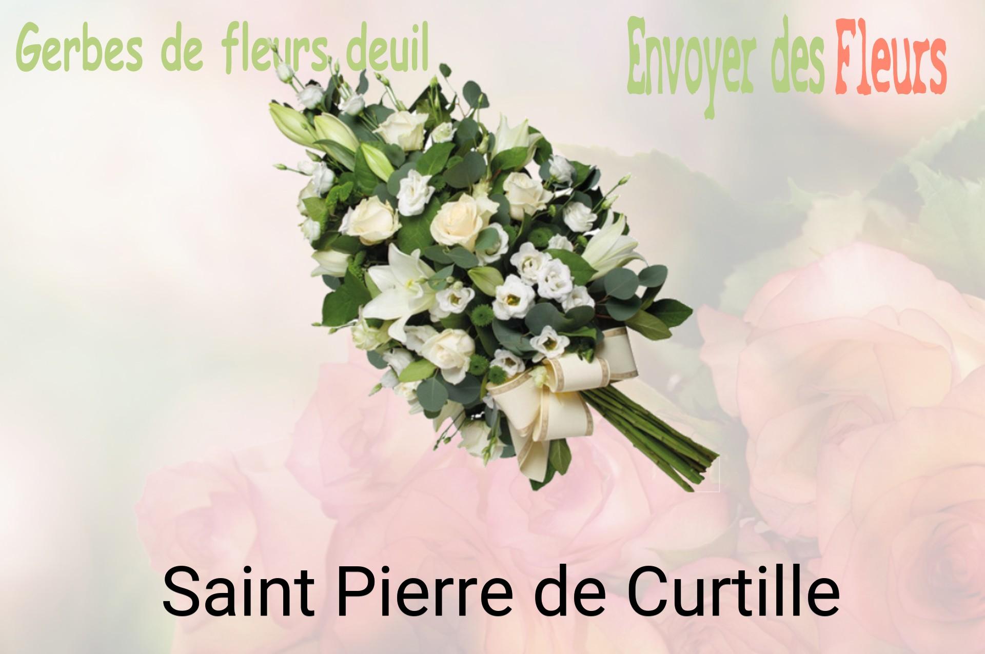 Gerbe de fleurs de deuil livrée à Saint-Pierre-de-Curtille